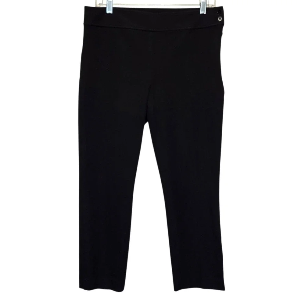 Ralph Lauren Black‎ Cropped Pants Ankle Ponte Classic Career Office Womens 10